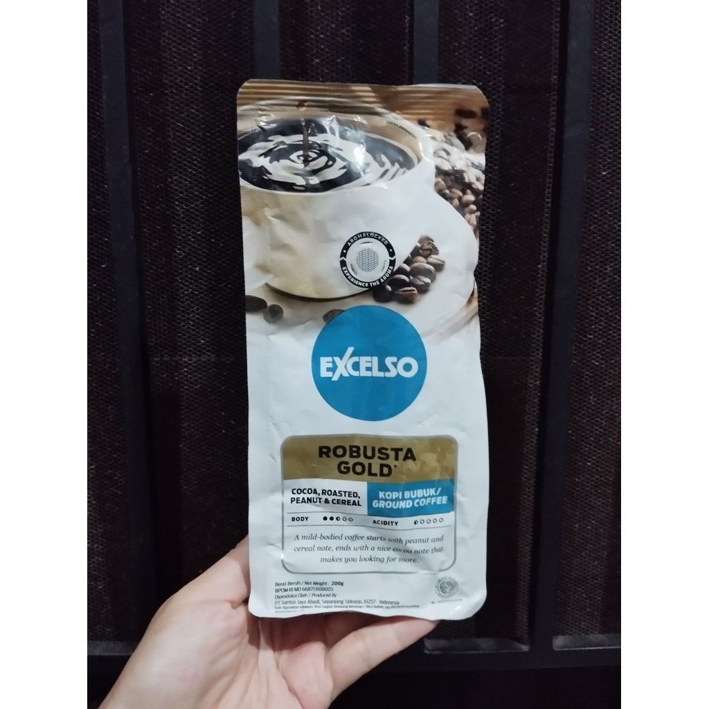 

Excelso Robusta Gold 200 gram kopi bubuk