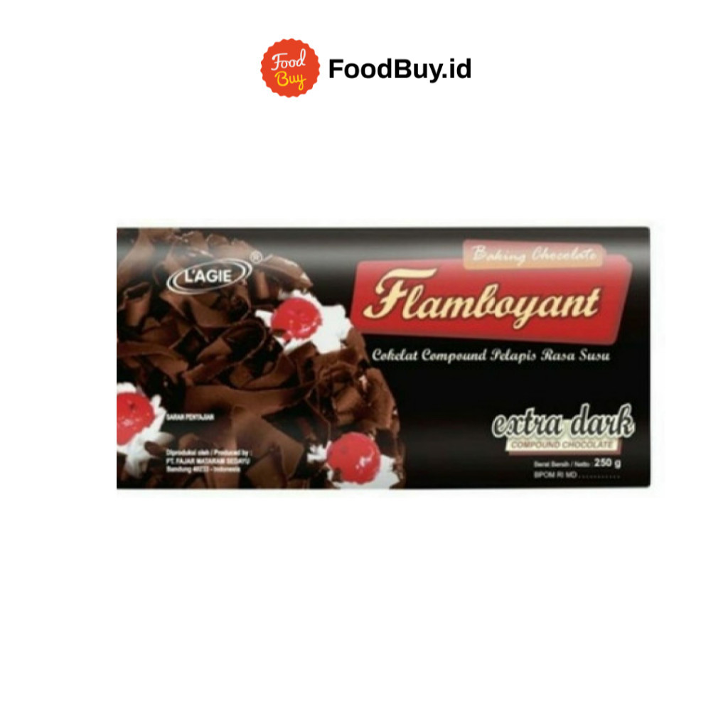 

Lagie Flamboyant Cokelat Compound Extra Dark 250gr