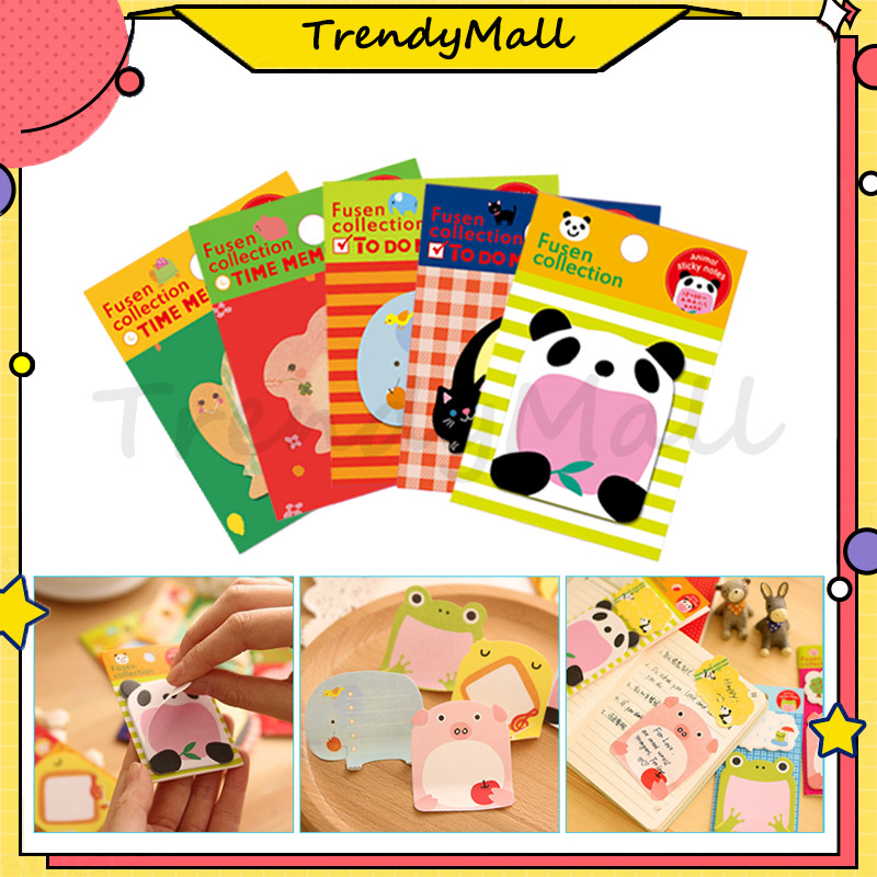 

Sticky Notes Motif Hewan/Sticky Note Animal/Sticky Notes Memo animal mini/Tempelan Kertas Catatan Memo Note Karakter Animal