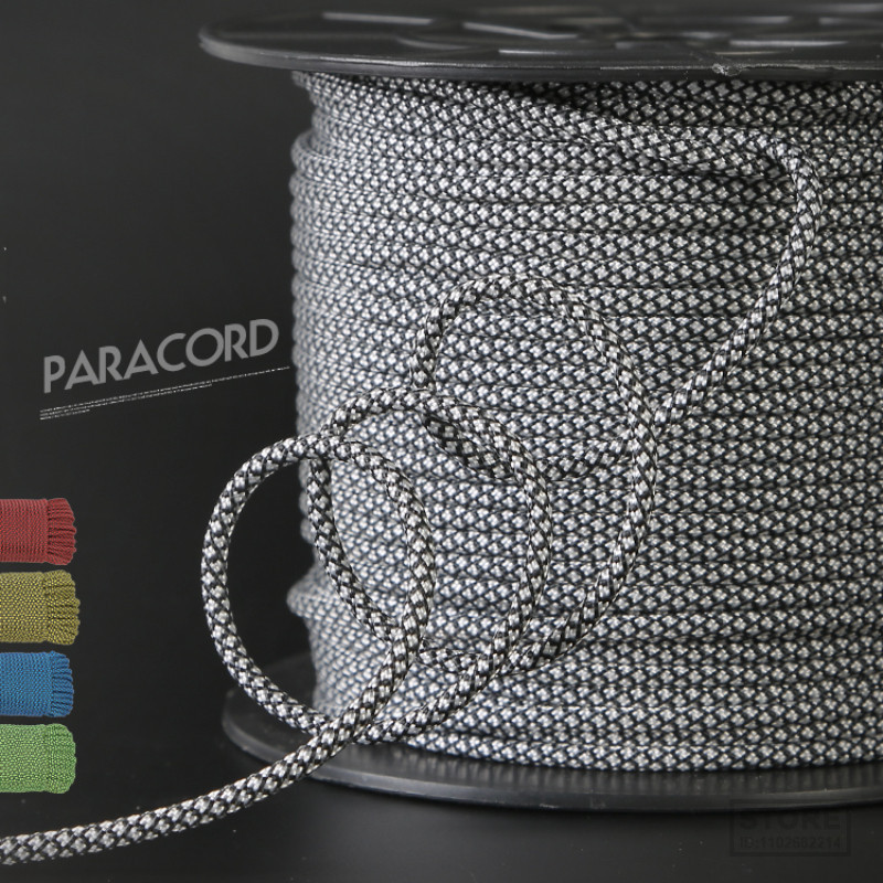 Xinda outdoor 4mm paracord mountaineering auxiliary line 9 core life-saving rope equipment safety mu