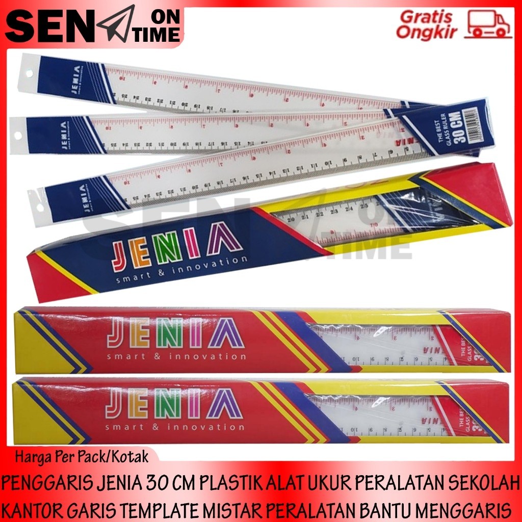 

Penggaris Jenia Pack Mistar Basic 30 Cm Plastik Alat Ukur Peralatan Sekolah Kantor Ruler Template Lurus Alat Bantu Menggaris Bujur Busur Anak Pengukur Garis Pengaris Pelastik Perlengkapan Atk Sd Smp Sma Tk Bahan Tebal