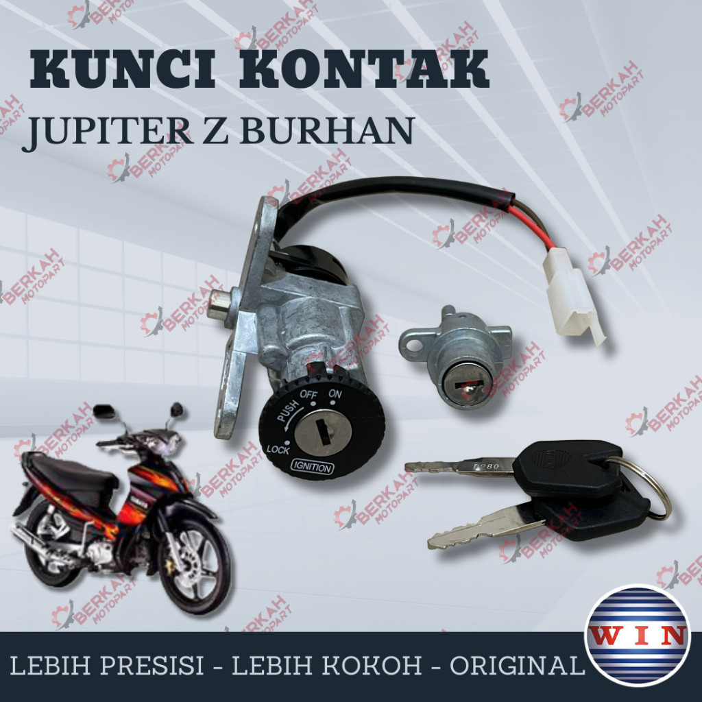 Kunci Kontak Set Kunci Jok Yamaha Jupiter Z Burhan 2004 2005 2006 2007 2008 5TP Merk Win