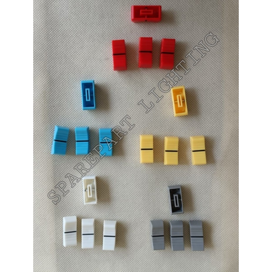 TOMBOL FADER / KNOP POTENSIO GESER WARNA UNTUK MIXER LAMPU DAN DJ