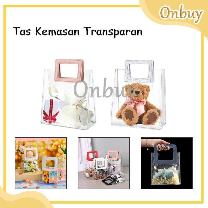 

Tas Hampers Sorvenir Tas Goodie Bag Polos Transparan PVC