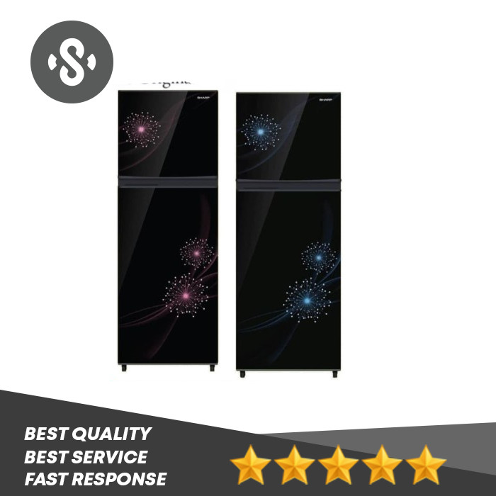 SHARP SJ-317MG Kulkas 2 Pintu Kirei 3 SJ317MG Low Watt SJ317 New Tipe