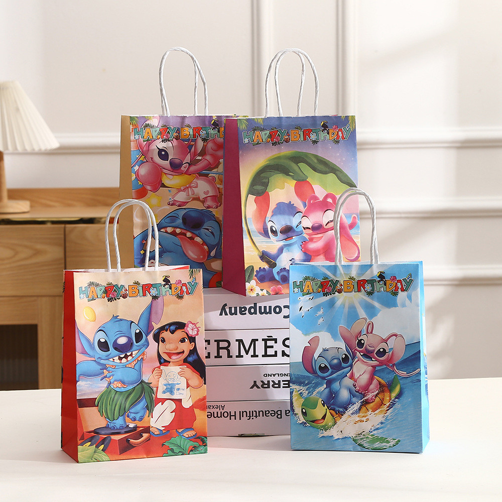 

PAPER BAG GOODIE BAG TAS KADO GIFT HAMPERS HADIAH KADO PESTA ULANG TAHUN MOTIF LILO AND STITCH