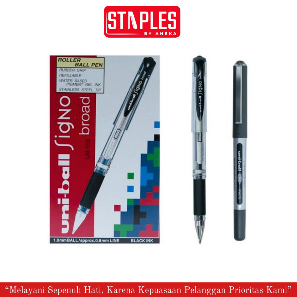 

Pena Gel Signo Uniball UM-153 / Pena Mata Besar 1.0MM / Pulpen Gel