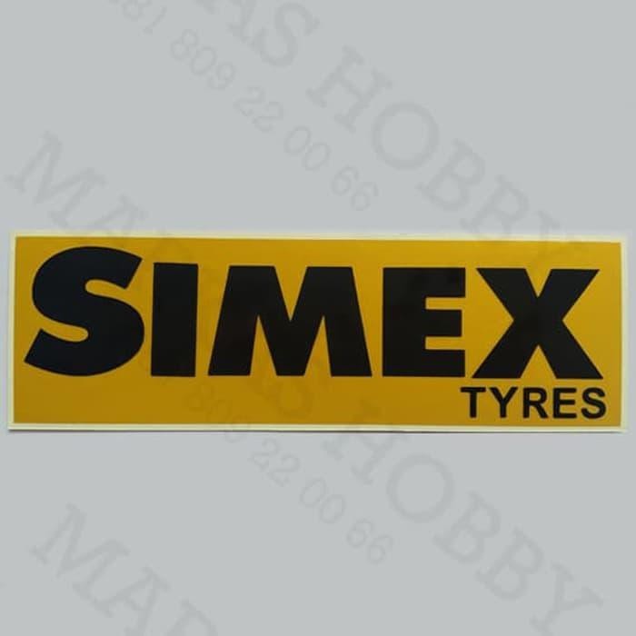 

Stiker Decal Tempelan Sign Retro Vintage Antique Sticker Otomotif Kalcer Simex Tyres Yellow