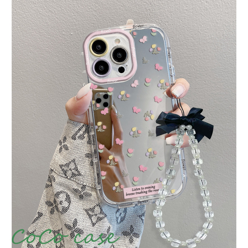 【Case+Gelang】case VIVO Bunga kupu-kupu dengan rantai busur Casing ponsel cocok untuk VIVO Y93NONE Y5