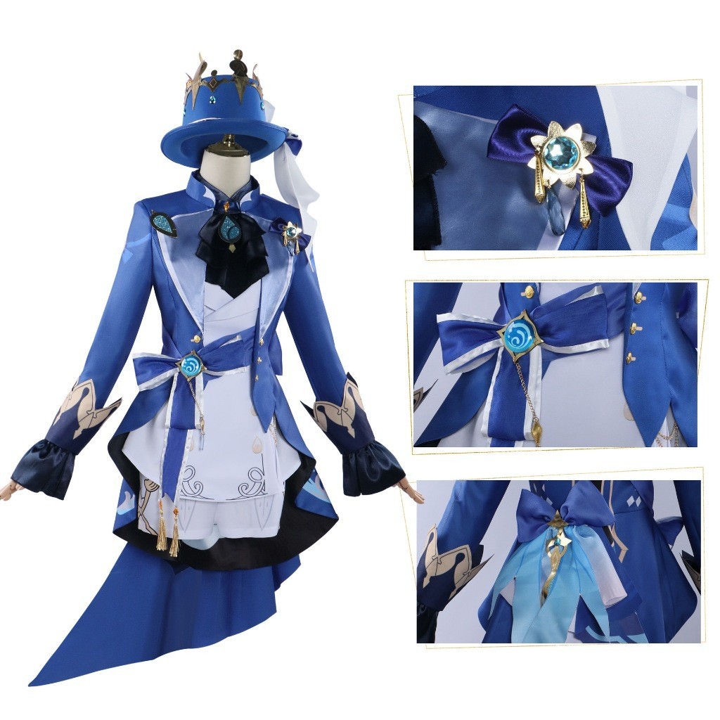 WAIFUKU - PO Furina Focalors Versi Murah Low Version Genshin Impact Kostum Cosplay Costume Brand Wud