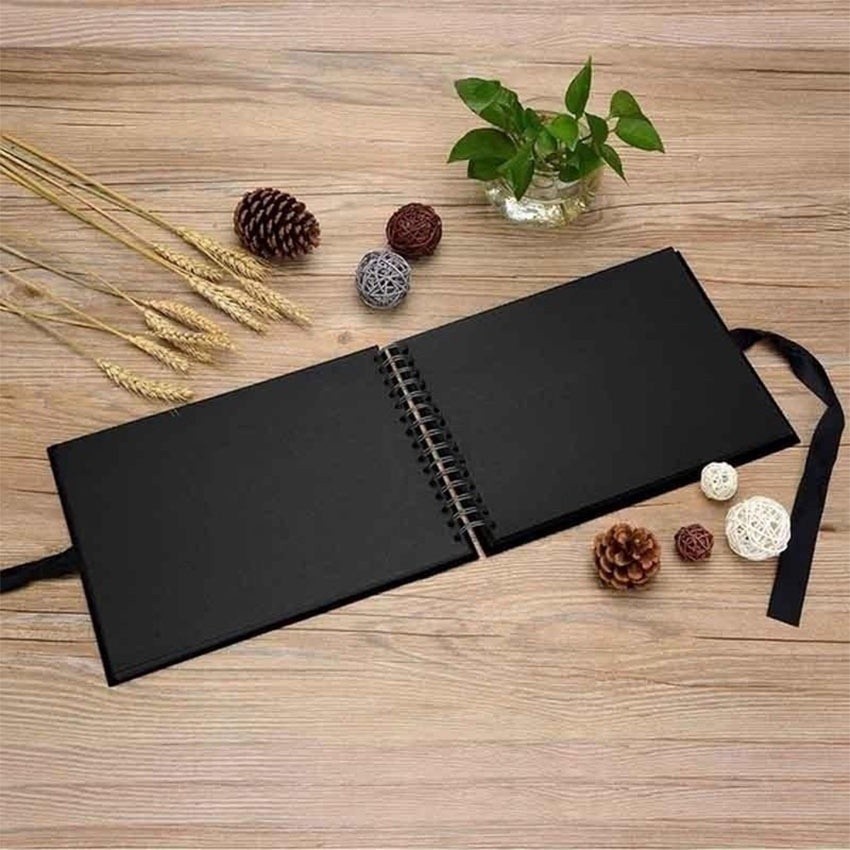 30lembar Diy Scrapbook Album Foto A5 A4 Scrapbook Hitam Buku Foto Aesthetic Album Vintage Buku
