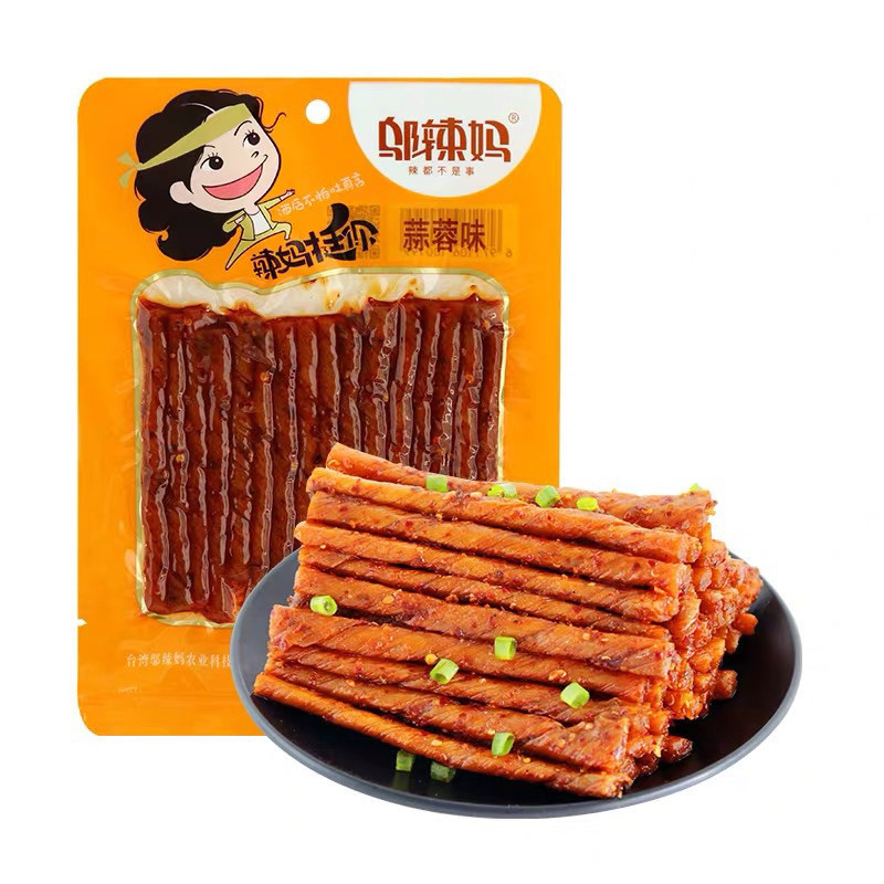 

Wulama Latiao Tendon Spicy 70gr/Wulama Latiao Halal/Latiao/vegetarian stick/kulit tahu