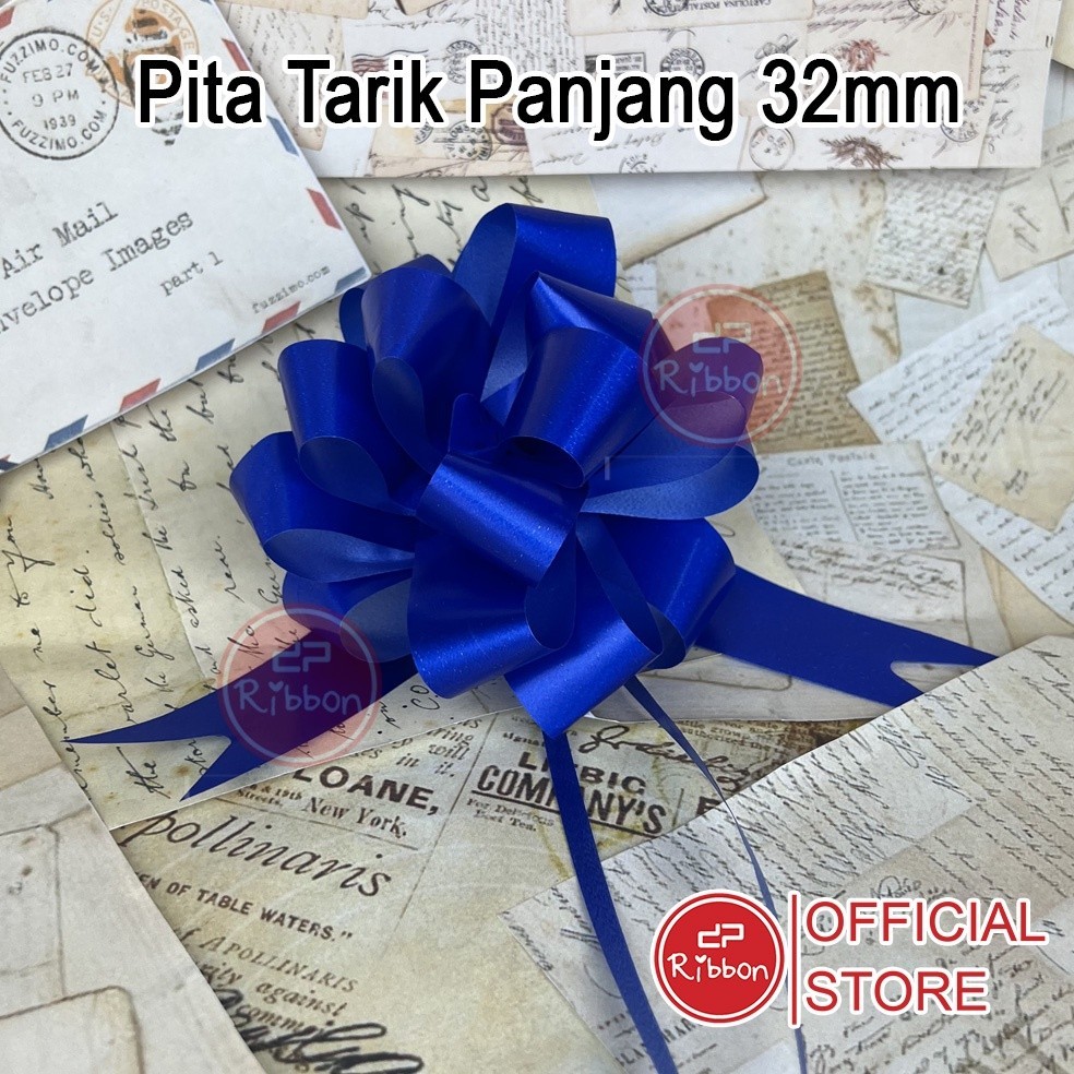 

Pita Tarik Panjang Model Baru 32mm Serut Parcel Kado Souvenir 32 mm Pesta Dekorasi Gift Hantaran