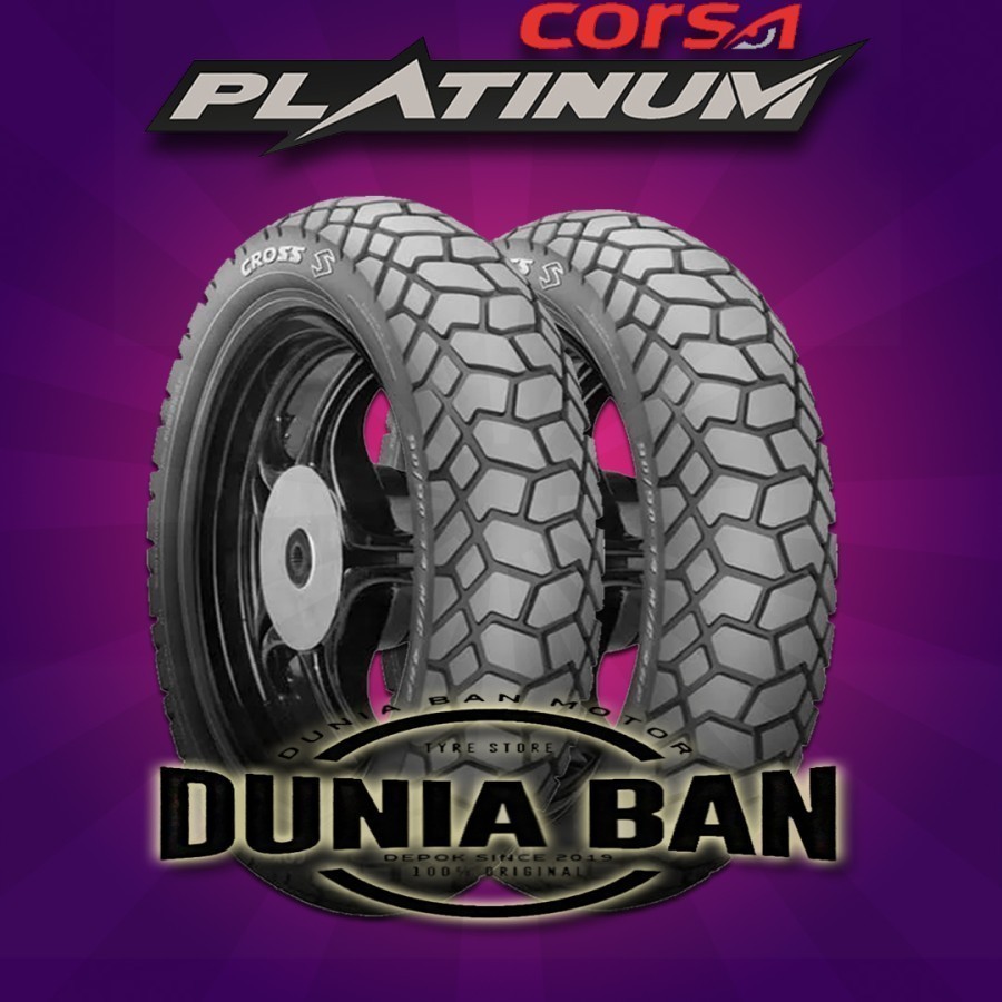 PAKET BAN MOTOR BEBEK CORSA CROSS S 70/90-17 & 80/90-17