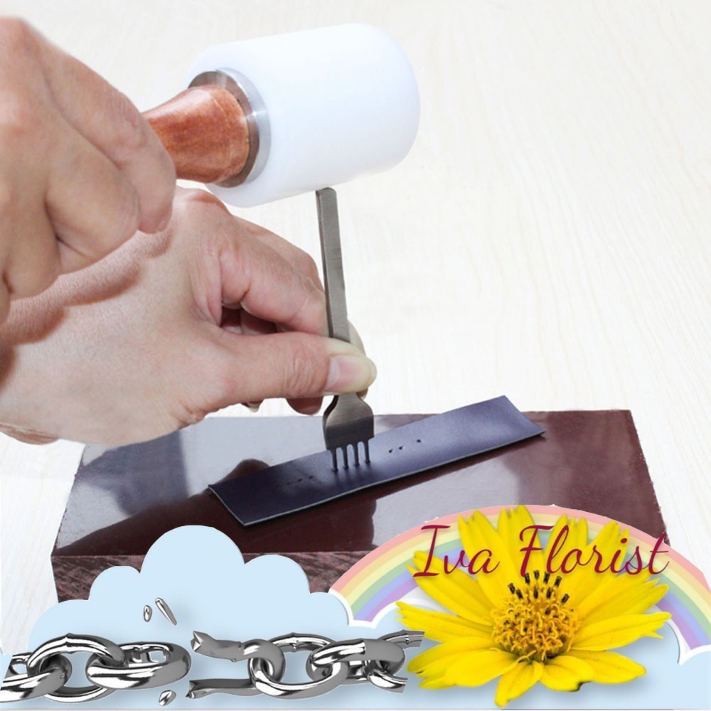 

PROMO 1set Alat Pelubang Kulit Leather Craft Hole Punches Stitching Tool 1 2 4 6 Lubang Ikat Pinggang