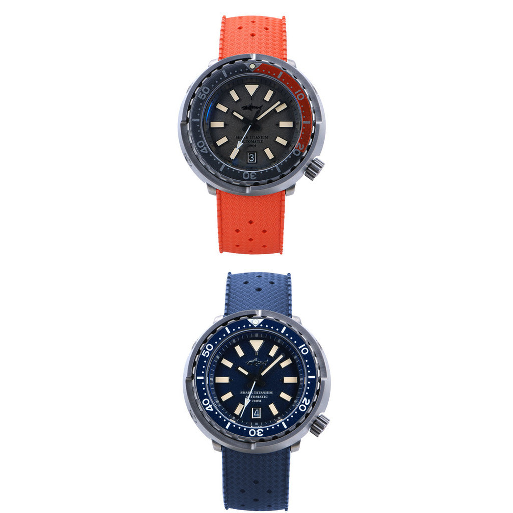 Heimdallr Retro Titanium Tuna Watch Grey Dial Luminous Sapphire 20Bar Waterproof Ceramic Bezel NH35 