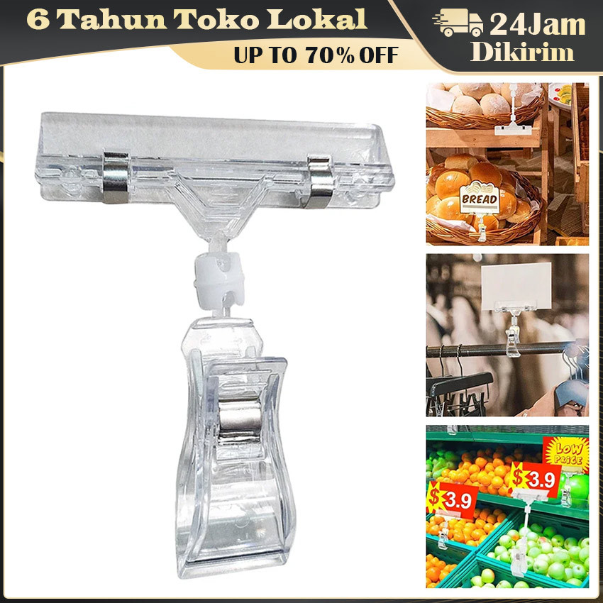 

Klip Iklan Transparan / Kepala Ganda Kepala Universal Klip / Stiker Rak Klip Label Harga / Klip Kristal / Klip Braket Transparan