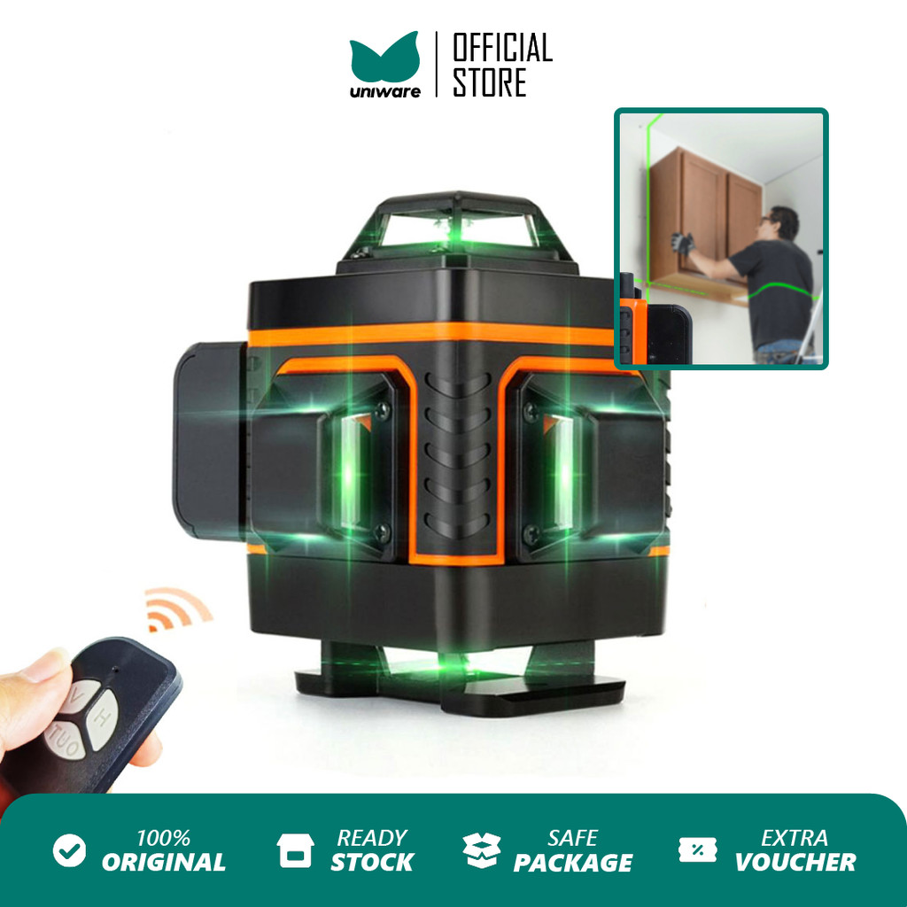 

UNIWARE Mesin Laser Level Multifungsi Laser Orange Garis Remote Tukang Bangunan Tingkat Waterpass