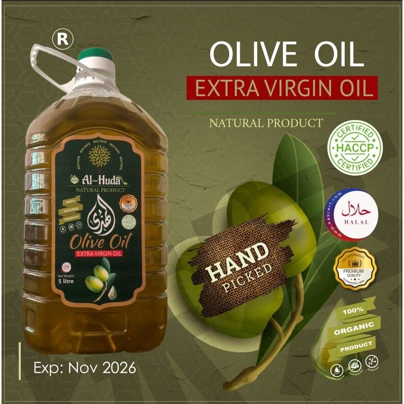 

Al-Huda Natural Extra Virgin Olive Oil / Minyak Zaitun 5L