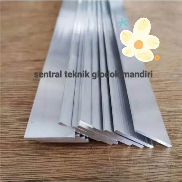 plat strip aluminium tebal 2 mm x 20 mm x 6000 mm strip aluminium plat aluminium