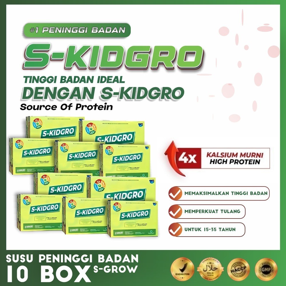 

Paket Usaha Reseller S-Grow - isi 10 BOX S-KIDGRO