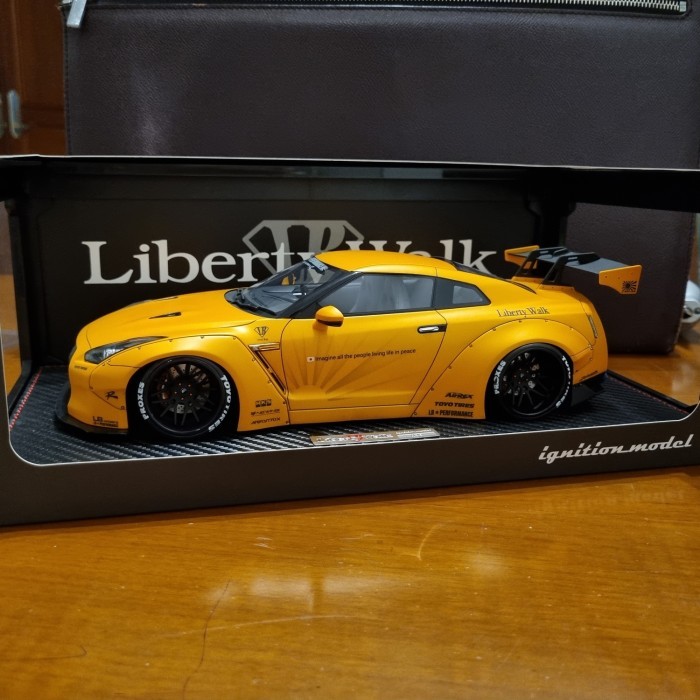 1/18 IGNITION IG MODEL NISSAN SKYLINE GTR R35 LB WORKS ORANGE DIECAST
