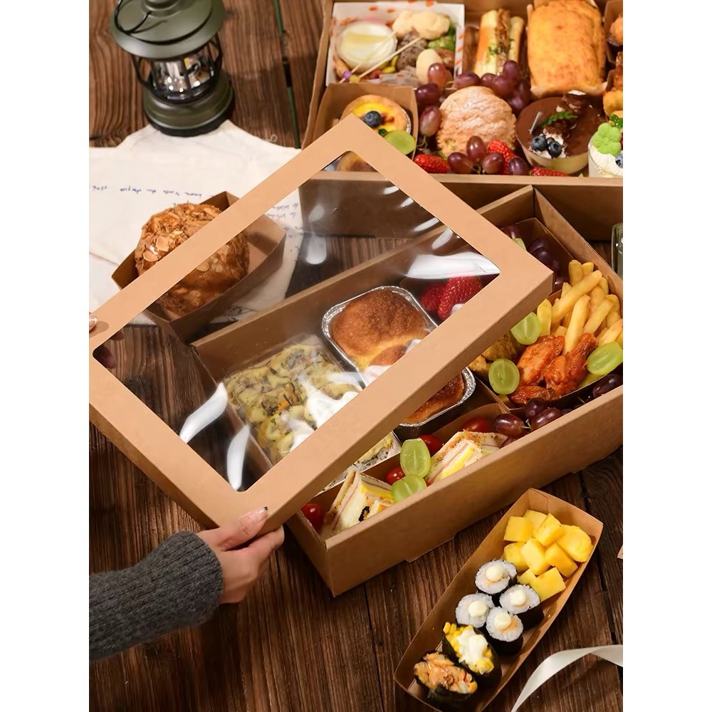 3 picnic boxes picnic box with lid disposable picnic box picnic storage box disposable storage box f