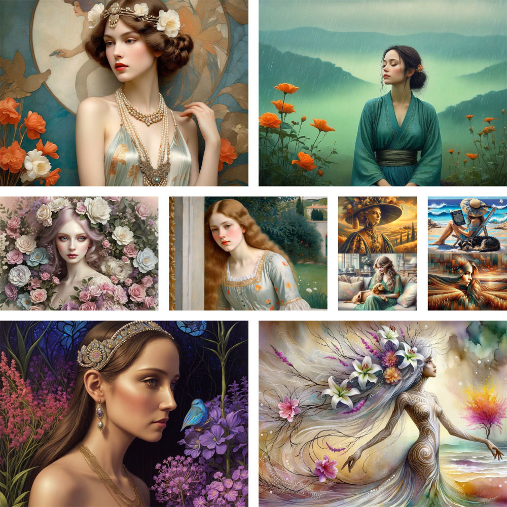 

Portrait Girl Flowers DIY Painting By Numbers Kit Acrylic Paints 50*70 Canvas Painting Decorative Paintings For Kids Wall Art