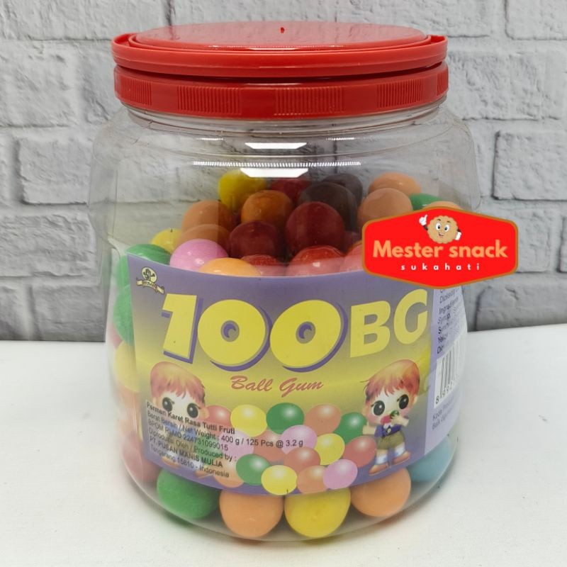 

Permen Karet 100 BG Toples (1 toples isi 125 pcs)