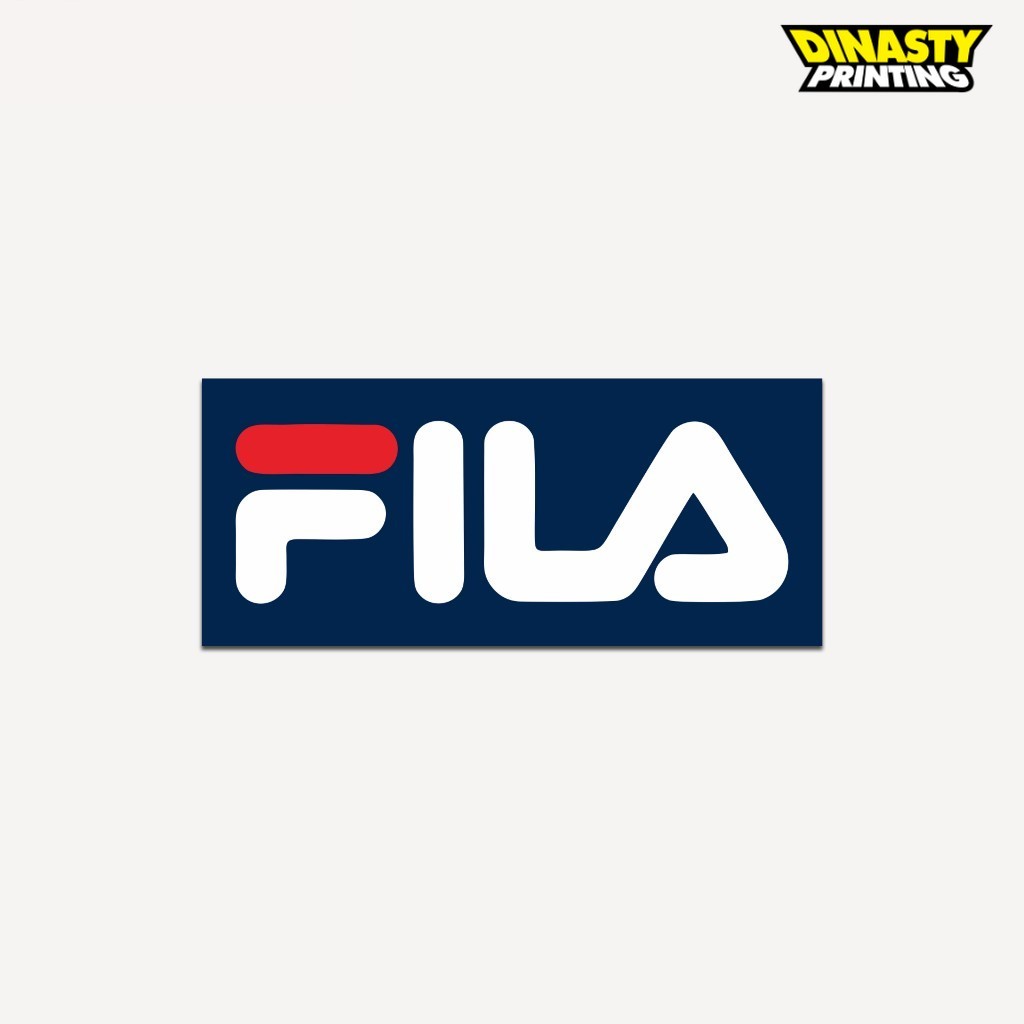 

STICKER PRINT CUT CLOTING BRAND FILA