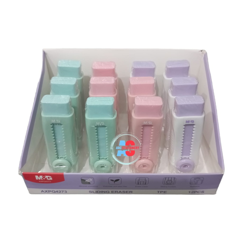 

PENGHAPUS PASTEL MEKANIK RETRACTABLE SLIDING ERASER M&G AXPQ4273
