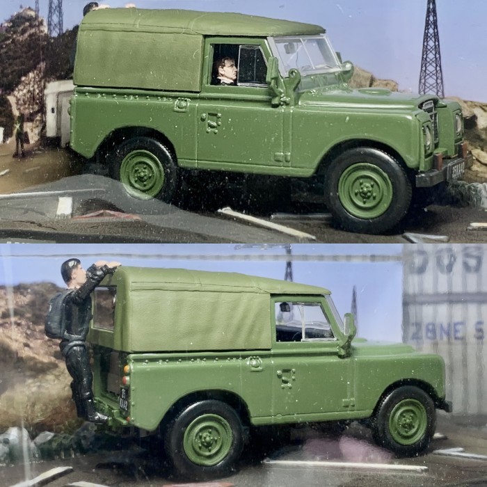 FG99 Diecast Cilandak 1/43 James Bond 007 Land Rover iii Diorama N 64Corgi