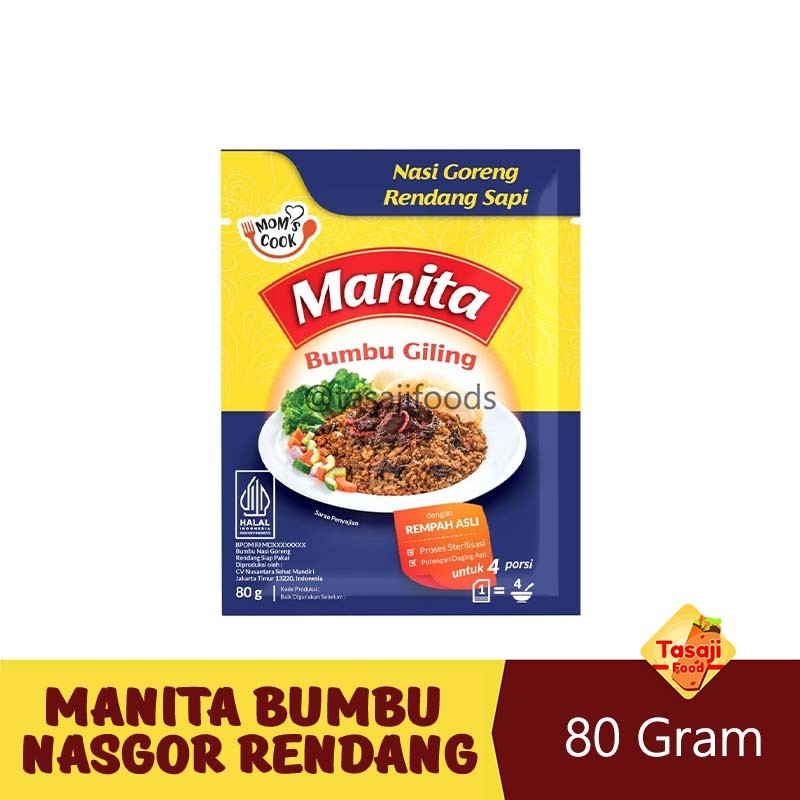 

MANITA Bumbu Nasi Goreng Rendang Sapi 80gr