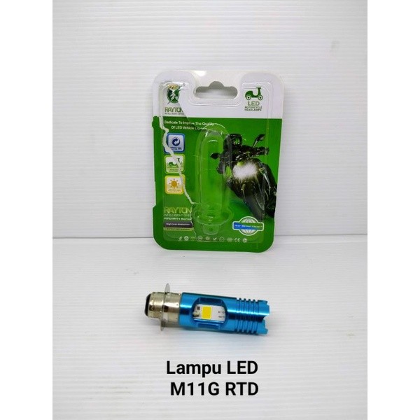 Led RTD Rayton M11G H6 6000K Original Bohlam lampu depan Scorpio supra grand beat mio scoopy RXking 