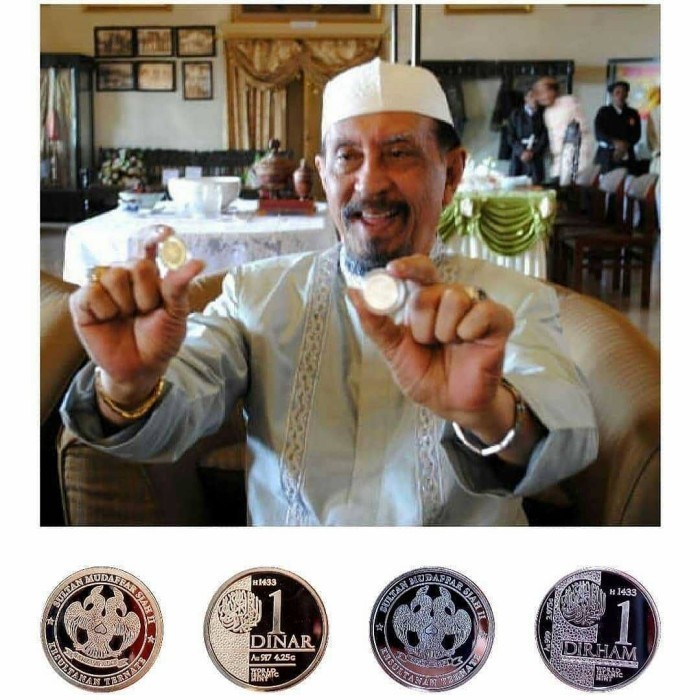 LOGAM MULIA 1 DIRHAM WAKALA KESULTANAN TERNATE KOIN PERAK MURNI FINE SILVER COIN (TS)