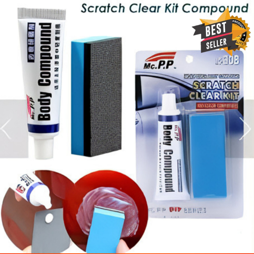 Penghilang Baret Lecet Mobil Compound Body Poles Kompon 100% Menghilangkan Goresan Penghilang Baret 