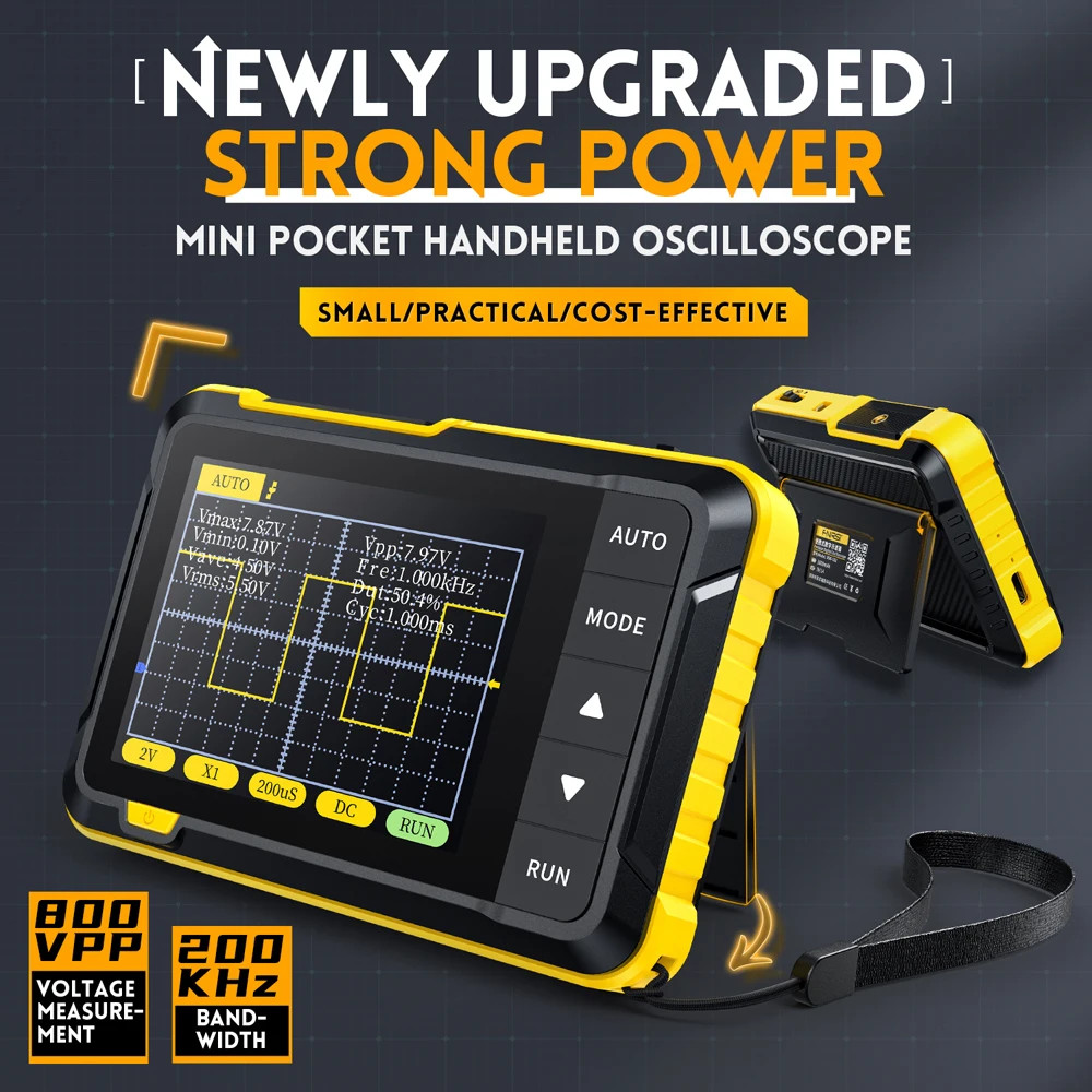 Osiloskop FNIRSI Osiloskop Digital Mini Handheld Oscilloscope 200KHz 2.5MS/s - DSO152