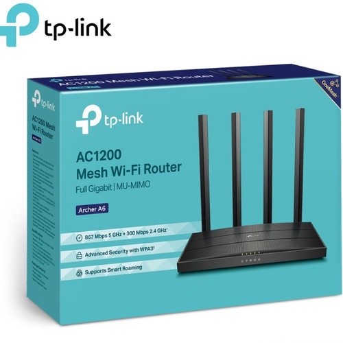 TP-Link Archer A6 AC1200 Wireless MU-MIMO Gigabit Router S6