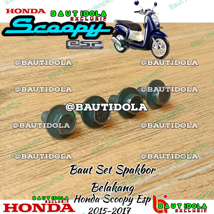 Baut Set Spakbor Belakang Honda Scoopy Esp 2015-2017