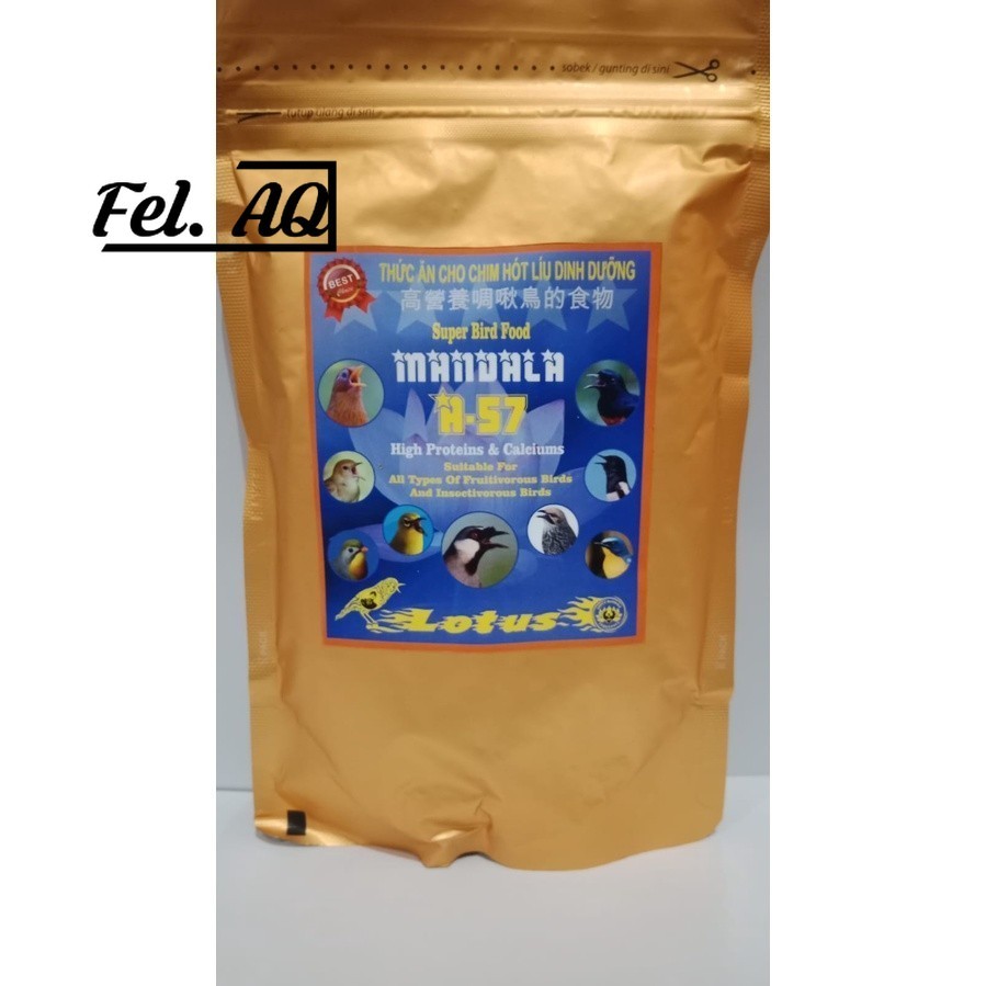 VOER LOTUS MANDALA GOLD PAKAN MURAI KACER HWAMEI POKSAY CUCAK ROWO ANIS MURAH BERKUALITAS