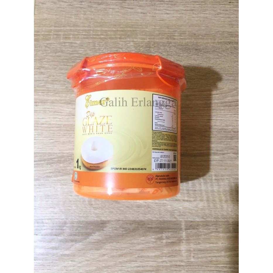 

nb Elmer Dip Glaze White 1kg (packing pabrik)