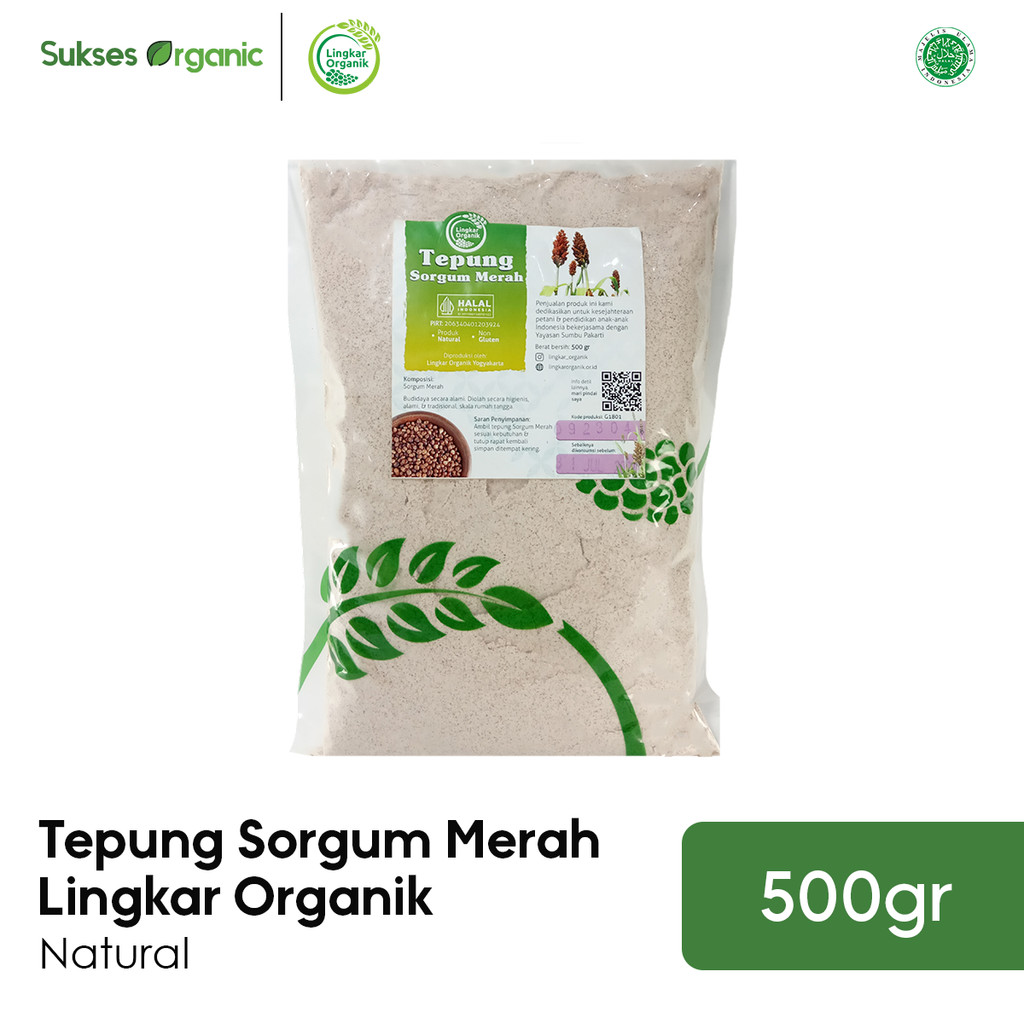 

Tepung Sorgum Merah Lingkar Organik 500gr