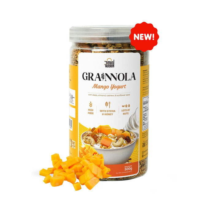 

Granola Timur Tengah 500gr | Granola Premium Sarapan Sehat - Manggo Yoghurt, 500 Gr