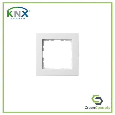 Greencontrols KNX 1 Gang Frame, WHITE -GC14FF001 WH