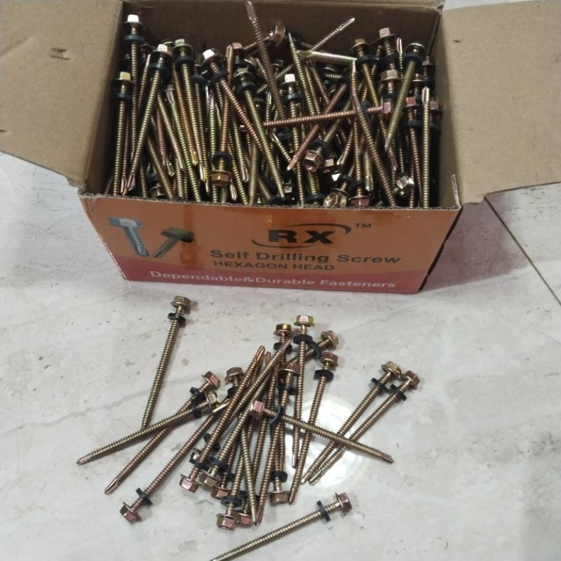 Baut Roofing Baja Ringan 1270 300 Pcs 1 Kotak Baut Roofing Baja Ringan 1270