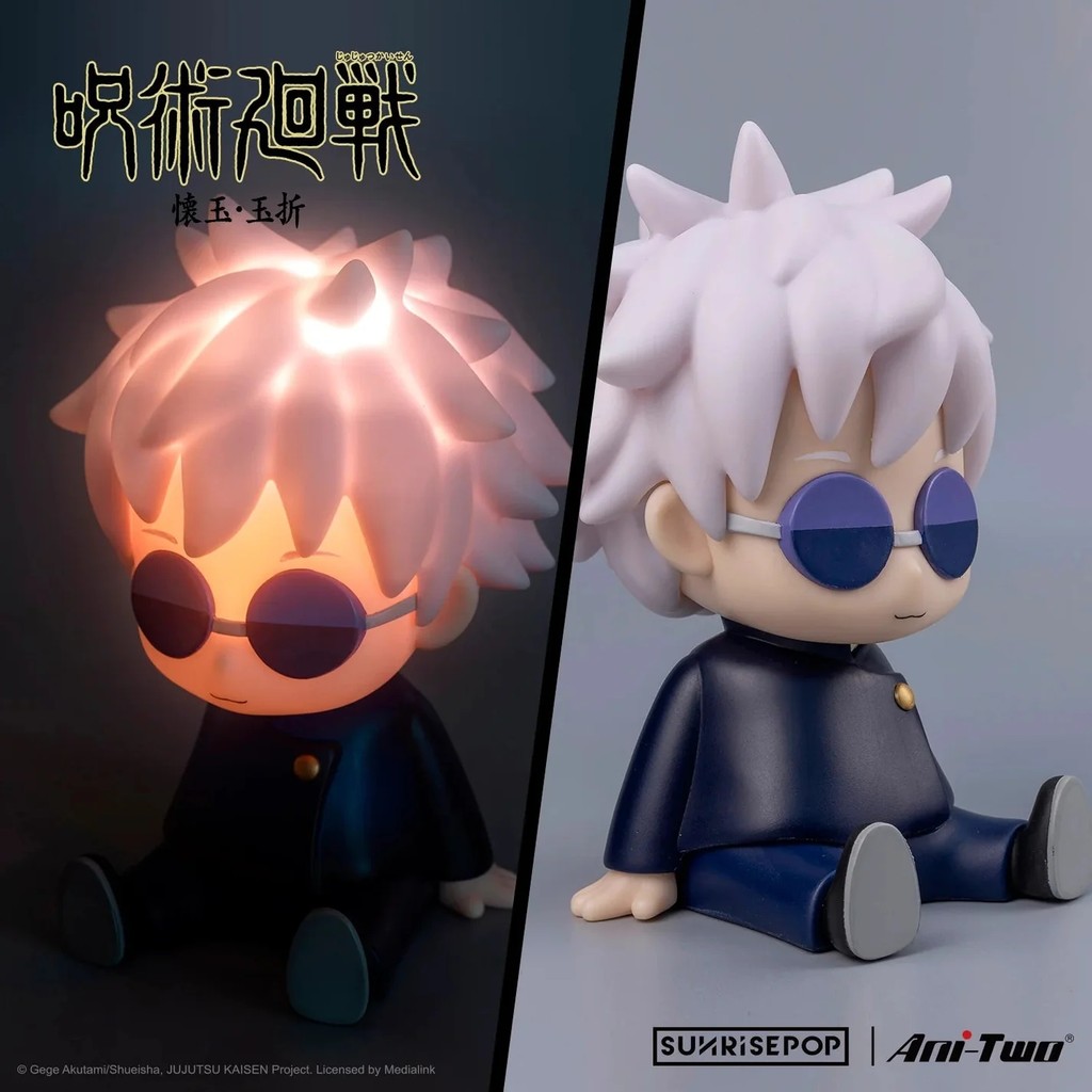 

Sunrisepop Jujutsu Kaisen Satoru Gojo Action Figures Night Light Collectible Ornaments Pat Light Desk Night Lamp Bedroom Gifts