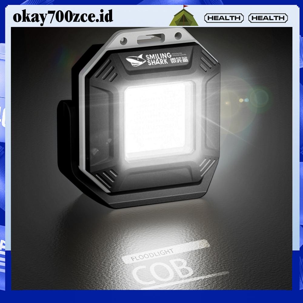 [OKA-id] COB LED Work Light Rechargeable Flashlight with Magnetic Base Inspection Light