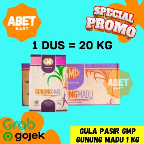 

GULA GMP 1 DUS 20Kg - 20 Kg Pcs Pak Gula Pasir Kemasan Manis Sweet