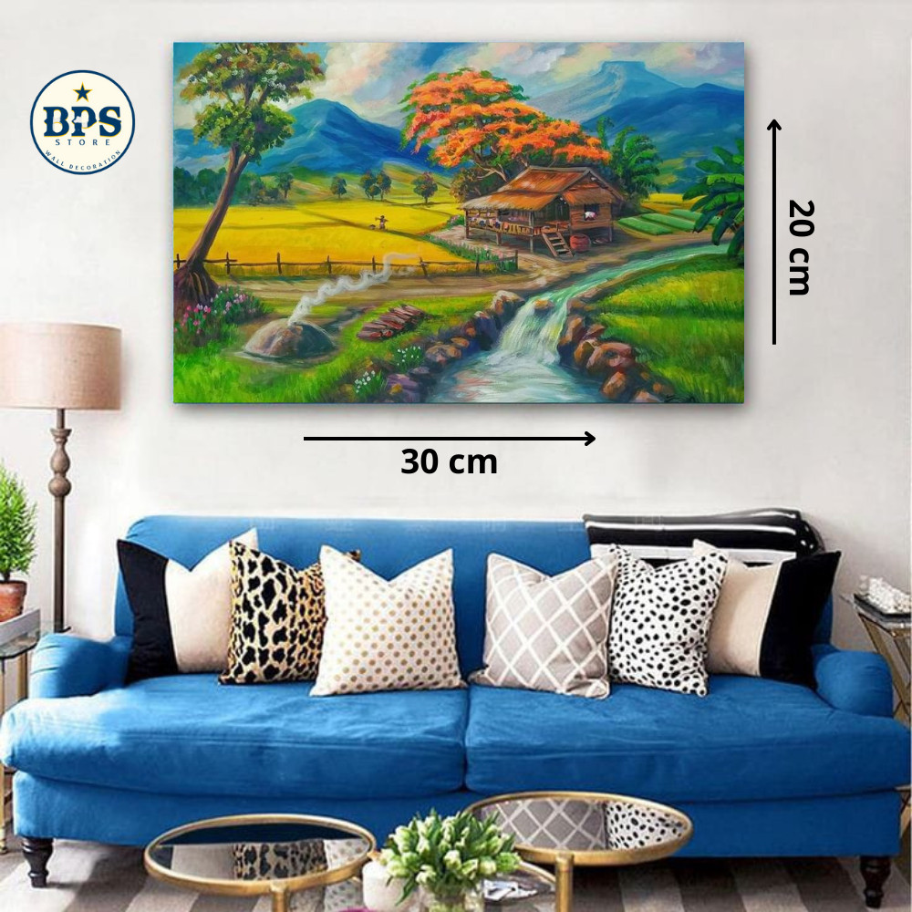 HIASAN DINDING PEMANDANGAN - POSTER KAYU PEMANDANGAN  - FOTO PEMANDANGAN - FOTO LUKISAN - DEKORASI R