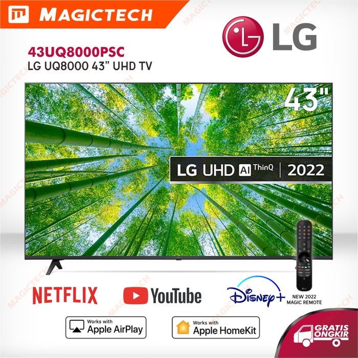 SMART TV LG 43UQ8000PSC 43 INCH / 43" LED 4K UHD MAGIC REMOTE 43UQ8000